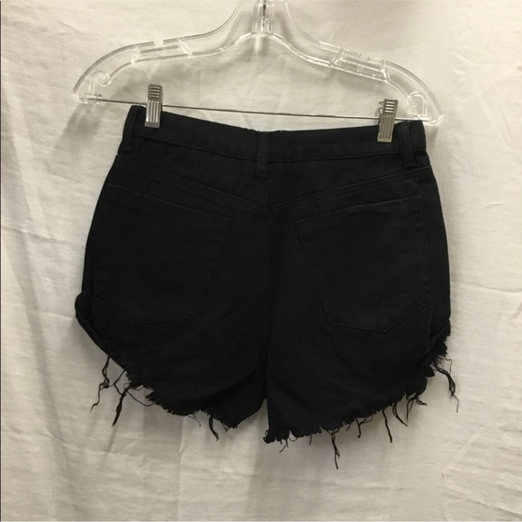 Princess Polly Eddie High-waisted Black Shorts - Picture 3 of 3